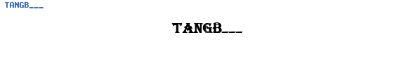 Fuente TANGB___.TTF
