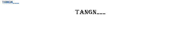 Fuente TANGN___.TTF