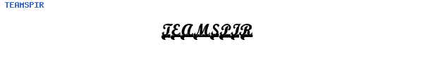 Fuente TEAMSPIR.TTF