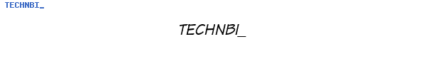 Fuente TECHNBI_.TTF