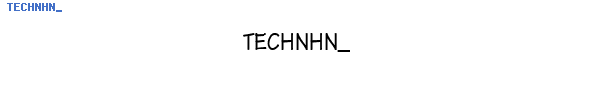 Fuente TECHNHN_.TTF