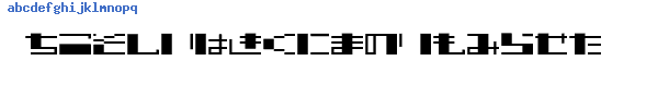 Fuente TECNO STRESS HIRAGANA.ttf