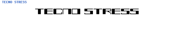 Fuente TECNO STRESS.ttf