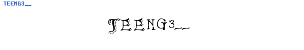 Fuente TEENG3__.TTF