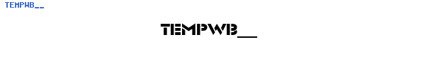 Fuente TEMPWB__.TTF