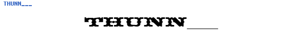 Fuente THUNN___.TTF