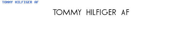 Fuente TOMMY HILFIGER AF.ttf