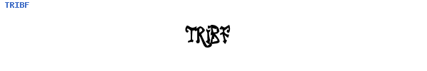 Fuente TRIBF.TTF