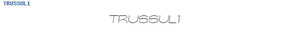 Fuente TRUSSUL1.TTF