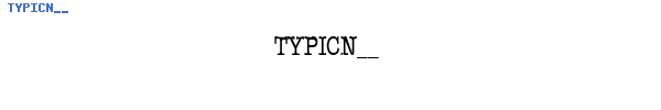 Fuente TYPICN__.TTF