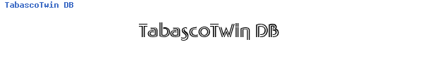Fuente TabascoTwin DB.ttf