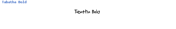 Fuente Tabatha Bold.ttf