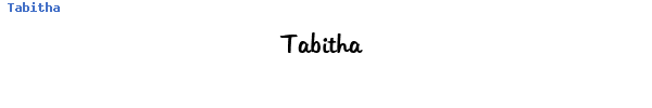 Fuente Tabitha.ttf