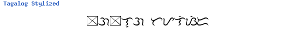 Fuente Tagalog Stylized.ttf
