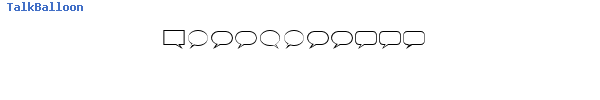 Fuente TalkBalloon.ttf