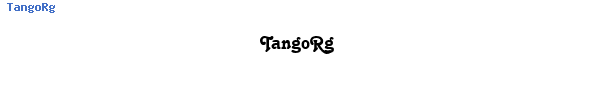 Fuente TangoRg.ttf