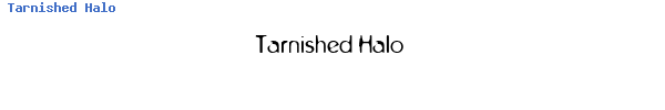 Fuente Tarnished Halo.ttf