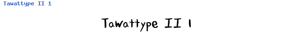 Fuente Tawattype II 1.ttf