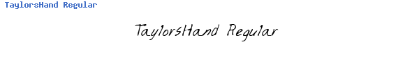 Fuente TaylorsHand Regular.TTF