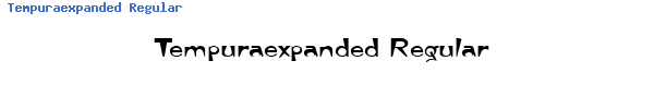 Fuente Tempuraexpanded Regular.ttf