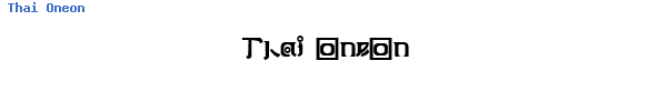 Fuente Thai Oneon.ttf