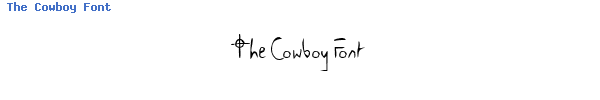 Fuente The Cowboy Font.ttf