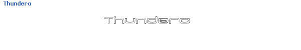 Fuente Thundero.ttf