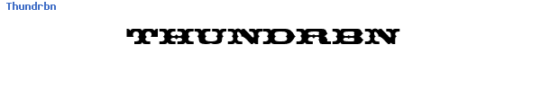 Fuente Thundrbn.ttf