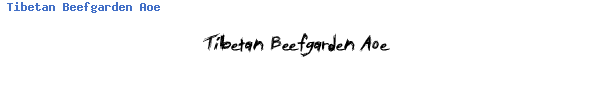 Fuente Tibetan Beefgarden Aoe.ttf
