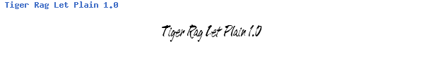 Fuente Tiger Rag Let Plain 1.0.ttf