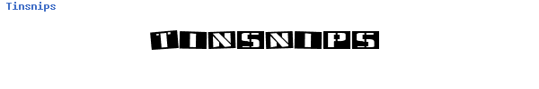 Fuente Tinsnips.ttf