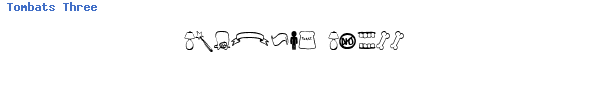 Fuente Tombats Three.ttf