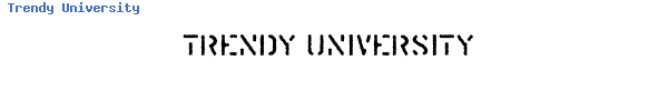 Fuente Trendy University.ttf