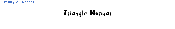 Fuente Triangle  Normal.ttf