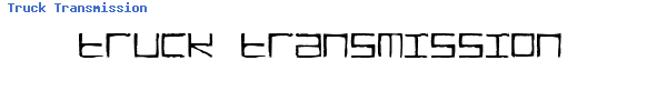 Fuente Truck Transmission.ttf