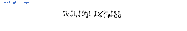 Fuente Twilight Express.ttf