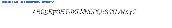 Fuente Typewriter rough Italic.ttf