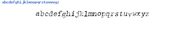 Fuente Typewriter rough Italic.ttf