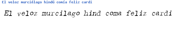 Fuente Typewriter rough Italic.ttf
