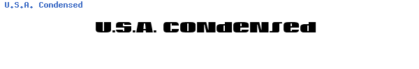 Fuente U.S.A. Condensed.ttf