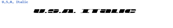 Fuente U.S.A. Italic.ttf