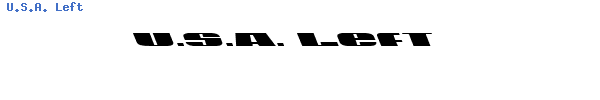 Fuente U.S.A. Left.ttf