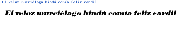 Fuente URWBodoniDExtBolWid Oblique.ttf