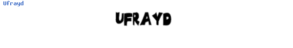 Fuente Ufrayd.ttf