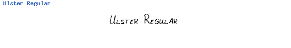 Fuente Ulster Regular.ttf