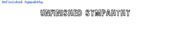 Fuente Unfinished Sympahthy.ttf