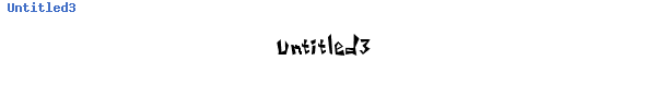 Fuente Untitled3.ttf