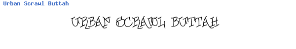 Fuente Urban Scrawl Buttah.ttf