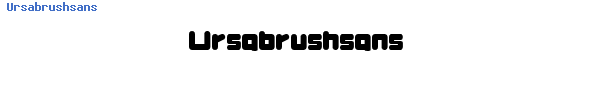 Fuente Ursabrushsans.ttf