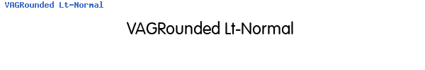 Fuente VAGRounded Lt-Normal.TTF